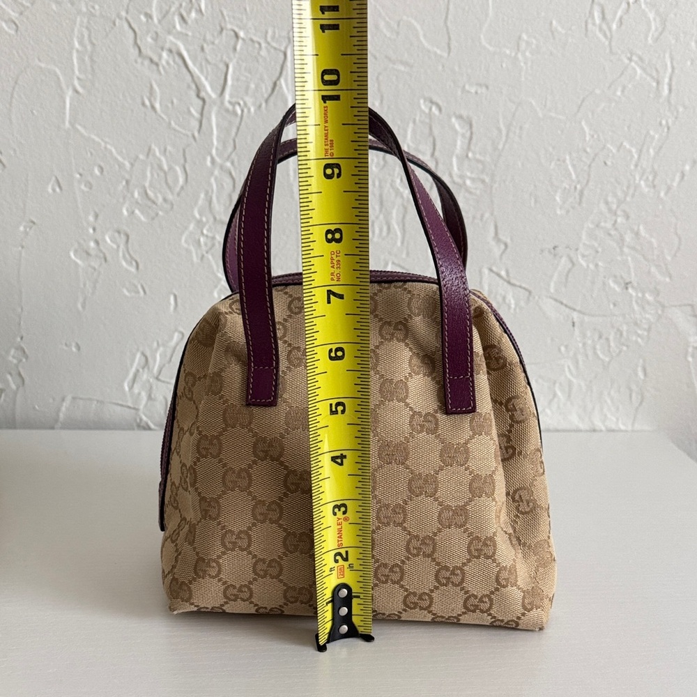 Gucci Beige and Brown handbag with Purple Accents - Picture 14 of 15